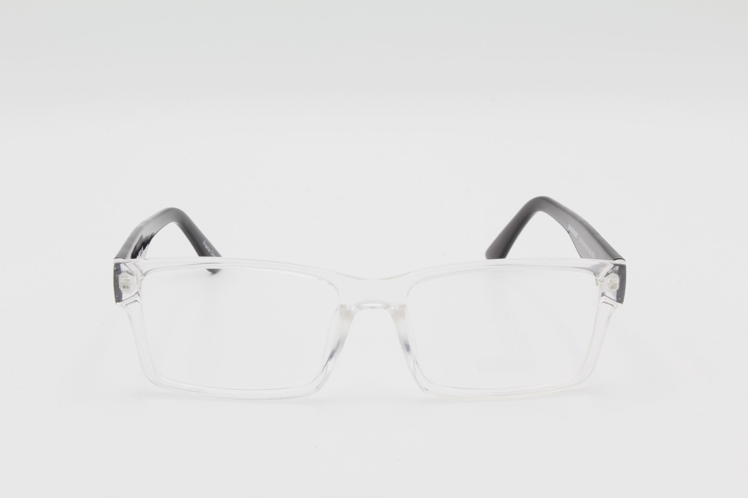 1587 Cry/Blk Optical Outlets Eyeglass Store